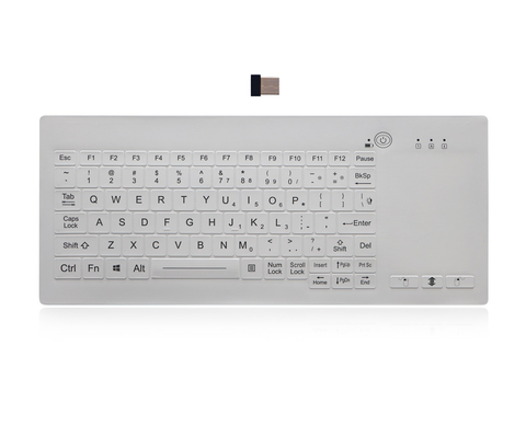 Клавиатура промышленной подсвеченной клавиатуры Washable настольная медицинская 2.4G Wirelrss силикона