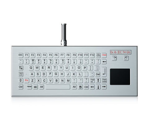 IP68 прочная промышленная клавиатура с сенсорным панелем