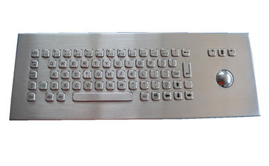 Клавиатура USB PS2 промышленная с нержавеющей сталью клавиатуры IP65 рабочего стола трекбола изрезанной