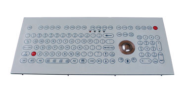 Клавиатура мембраны плоского scrachproof промышленная с trackball и функциональными ключами