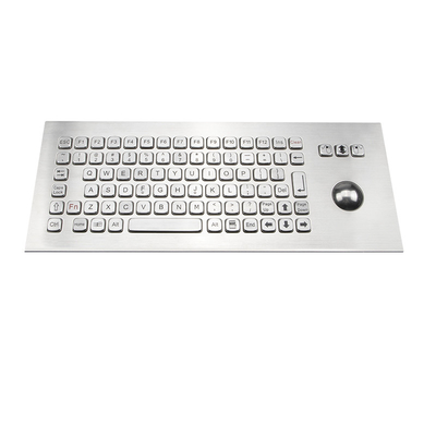 Промышленная усиливанная клавиатура построенная в вандале трекбола придает непроницаемость почищенная щеткой нержавеющая сталь